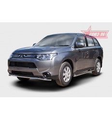 Защита переднего бампера труба на Mitsubishi Outlander MIOU.48.1555