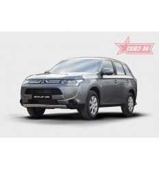 Защита переднего бампера труба на Mitsubishi Outlander MIOU.48.1557