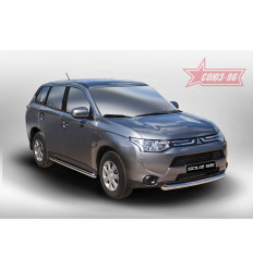 Защита переднего бампера труба на Mitsubishi Outlander MIOU.48.1569