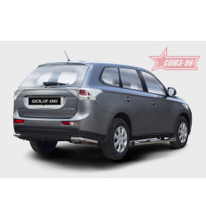 Защита задняя "уголки" на Mitsubishi Outlander MIOU.76.1562