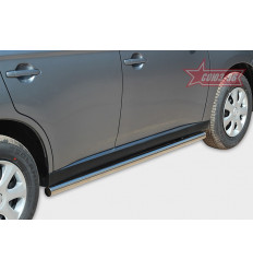 Пороги труба на Mitsubishi Outlander MIOU.80.1570