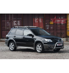 Решетка передняя мини на Mitsubishi Outlander MIOU.56.0222