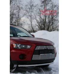 Защита переднего бампера труба на Mitsubishi Outlander XL MIOU.48.1021