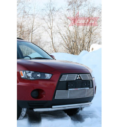 Защита переднего бампера на Mitsubishi Outlander XL MIOU.48.1022