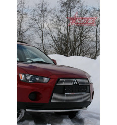 Защита переднего бампера труба на Mitsubishi Outlander XL MIOU.48.1023