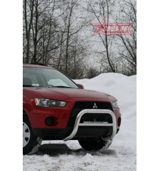 Решетка передняя мини на Mitsubishi Outlander XL MIOU.56.1024