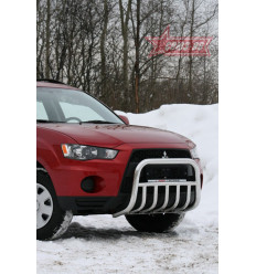 Решетка передняя мини на Mitsubishi Outlander XL MIOU.57.1026