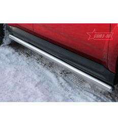 Пороги труба на Mitsubishi Outlander XL MIOU.80.1027