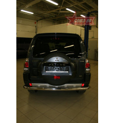 Защита заднего бампера на Mitsubishi Pajero IV MIPJ.75.0558