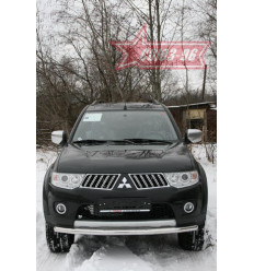 Защита переднего бампера труба на Mitsubishi Pajero Sport MIPS.48.0776
