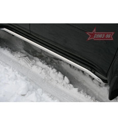 Защита штатного порога на Mitsubishi Pajero Sport MIPS.86.0777