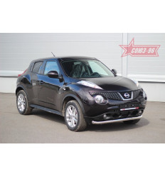 Защита переднего бампера труба на Nissan Juke NJUK.48.1521