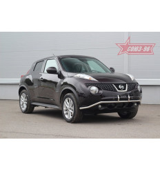 Защита переднего бампера труба на Nissan Juke NJUK.48.1541