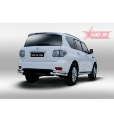 Защита заднего бампера "уголки" на Nissan Patrol NPAT.76.1214