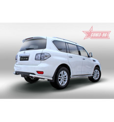 Защита заднего бампера "уголки" на Nissan Patrol NPAT.76.1216