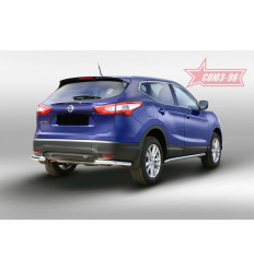 Защита заднего бампера "уголки" на Nissan Qashqai NQSH.76.5082