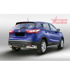Защита заднего бампера "уголки" на Nissan Qashqai NQSH.76.5083