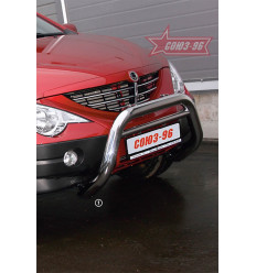 Решетка передняя мини на Ssang Yong Actyon Sport SYAS.56.0757