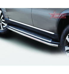 Защита штатного порога на Ssang Yong Rexton SYRX.86.1750
