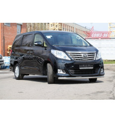 Защита переднего бампера труба на Toyota Alphard TALP.48.1718
