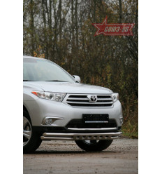 Защита переднего бампера на Toyota Highlander TOHR.45.0947