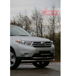 Защита переднего бампера на Toyota Highlander TOHR.48.0911