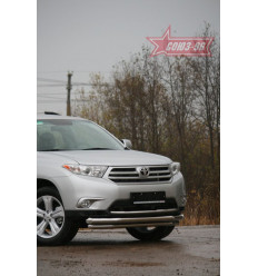 Защита переднего бампера на Toyota Highlander TOHR.48.0913