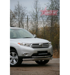Защита переднего бампера на Toyota Highlander TOHR.48.0946