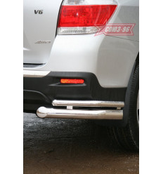 Защита задняя "уголки" на Toyota Highlander TOHR.76.0960