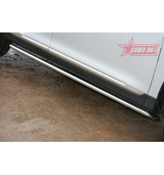 Пороги труба на Toyota Highlander TOHR.80.0954