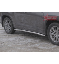 Пороги труба на Toyota Highlander TOHR.80.1961