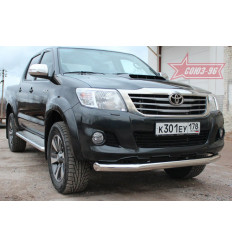 Защита переднего бампера на Toyota Hilux TOHX.48.0917