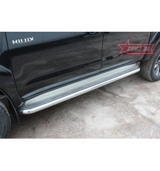 Пороги с листом на Toyota Hilux TOHX.82.0925