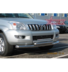 Защита переднего бампера на Toyota Land Cruiser 120 TC12.48.0404