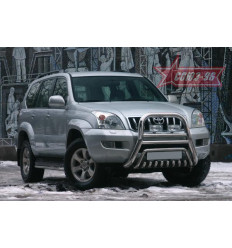 Решетка передняя мини на Toyota Land Cruiser 120 TC12.55.0039