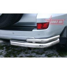 Защита задняя "уголки" на Toyota Land Cruiser 120 TC12.76.0042