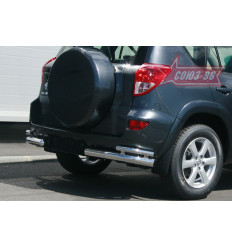 Защита задняя "уголки" на Toyota Rav 4 TRAV.76.0462