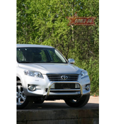 Решетка передняя мини на Toyota Rav 4 TRAV.56.1071