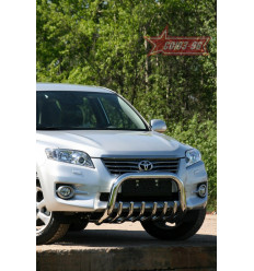 Решетка передняя мини на Toyota Rav 4 TRAV.57.1074