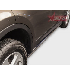Пороги труба на Toyota Rav 4 TRAV.80.1703