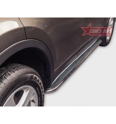 Пороги с листом на Toyota Rav 4 TRAV.82.1707