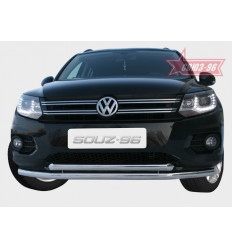 Защита переднего бампера труба на Volkswagen Tiguan VWTI.48.1403