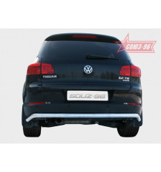 Защита задняя "волна" на Volkswagen Tiguan VWTI.75.1409