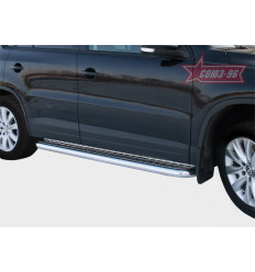 Пороги с листом на Volkswagen Tiguan VWTI.82.1405