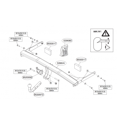 Фаркоп на Volkswagen Passat B7 539000