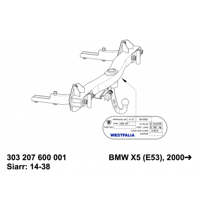 Фаркоп на BMW X5 303207600001