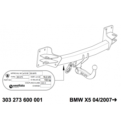 Фаркоп на BMW X5 303368900113