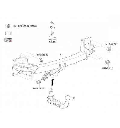 Фаркоп на BMW X6 303368900113