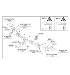 Фаркоп на Hyundai Santa Fe 564200