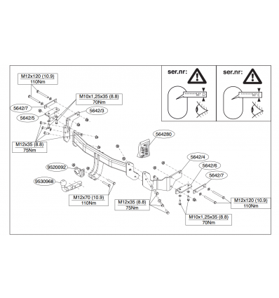 Фаркоп на Hyundai Santa Fe 564200